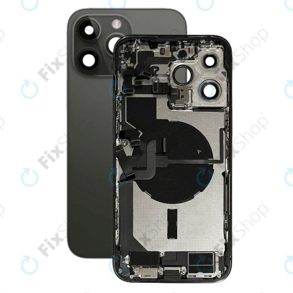 Apple iPhone 14 Pro Max - zadnje ohišje z majhnimi deli (Space Black)