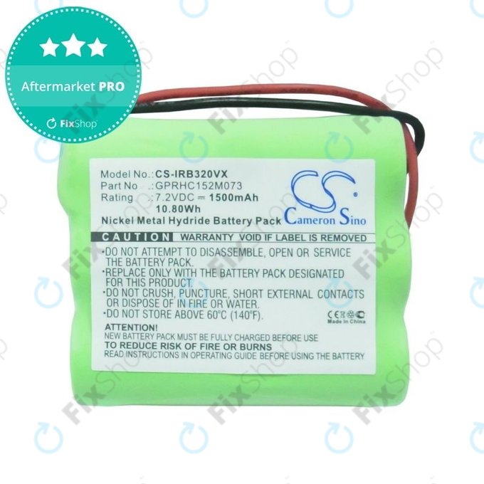 iRobot Braava 320, 321 - Baterija GPRHC152M073, 4408927 Ni-MH 7.2V 1500mAh HQ