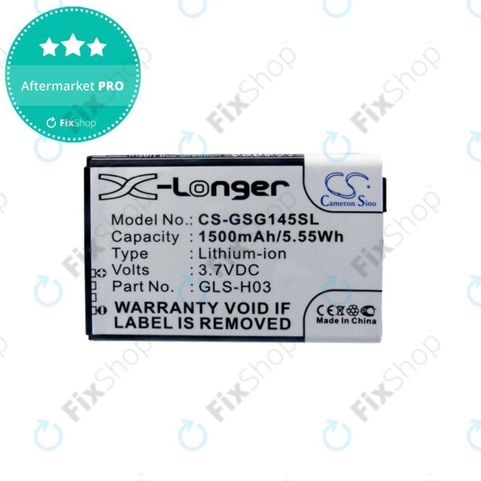 Baterija za Gigabyte GSmart G1345, 1500mAh, Li-Ion, 3.7V, GLS-H03, HQ