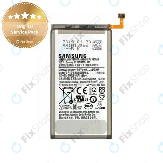 Samsung Galaxy S10 G973F - Baterija EB-BG973ABU 3400mAh - GH82-18826A Genuine Service Pack