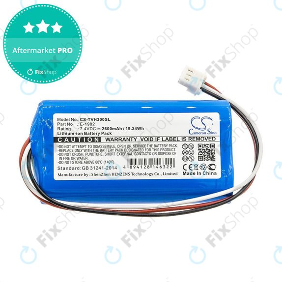 Baterija za Televes H30FLEX, 2600mAh, Li-Ion, 7.4V, E-1982, HQ