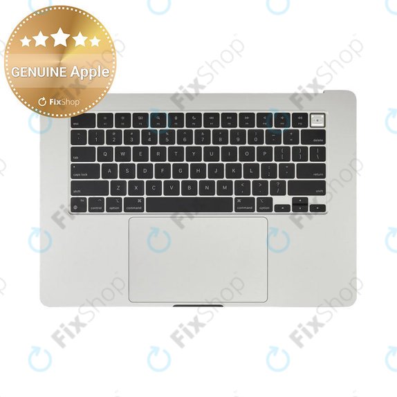 Zgornji okvir tipkovnice za MacBook Air 15", A3114 (2024), US tipkovnico in baterijo, Silver, 661-40267, Genuine Apple