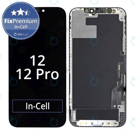 Apple iPhone 12, 12 Pro - LCD zaslon + steklo na dotik + okvir In-Cell FixPremium