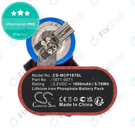 Baterija za Ermila Bellina, Moser Chrom Style Pro 1871, 1800mAh, LiFePO4, 3.2V, 1871-0071, HQ