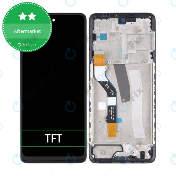 Motorola Moto G51 XT2171 - LCD zaslon + steklo na dotik + okvir (Black) TFT