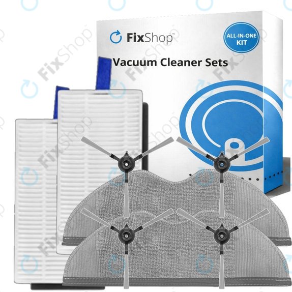 Komplet nadomestnih delov za Xiaomi Robot Vacuum E5 (2x Filter, 4x Stranska krtača, 2x Krpa za brisanje)
