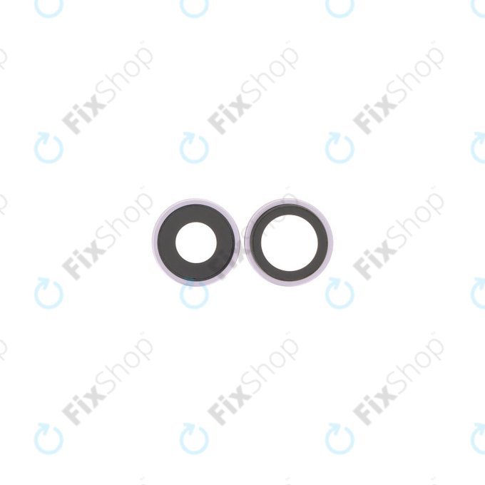 Apple iPhone 17 - Steklo zadnje kamere z okvirjem (Lavender) - 2 kosa