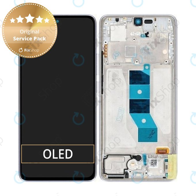 Xiaomi Redmi Note 14 5G 24094RAD4G - LCD zaslon + steklo na dotik + okvir (Lavender Purple) - 56001900O1700 Genuine Service Pack