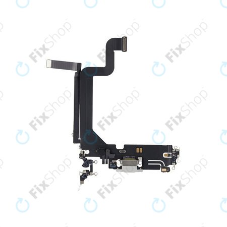 Apple iPhone 14 Pro Max - Konektor za polnjenje + Flex kabel (Silver)
