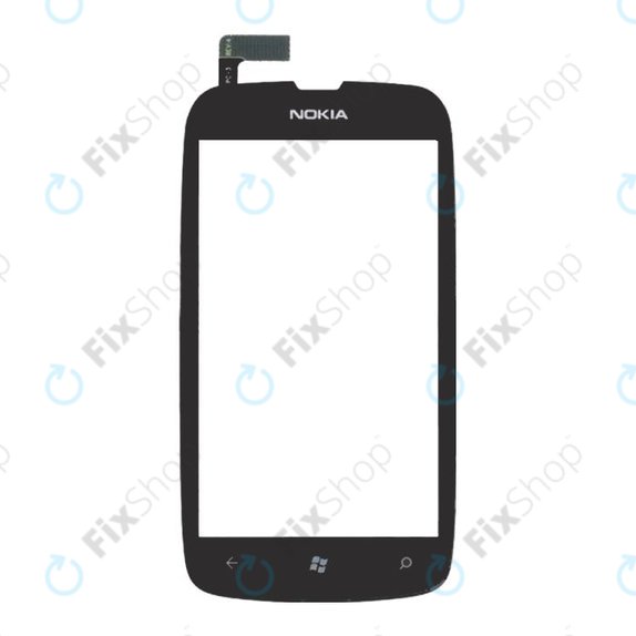 Nokia Lumia 610 - Steklo na dotik + okvir (Black)