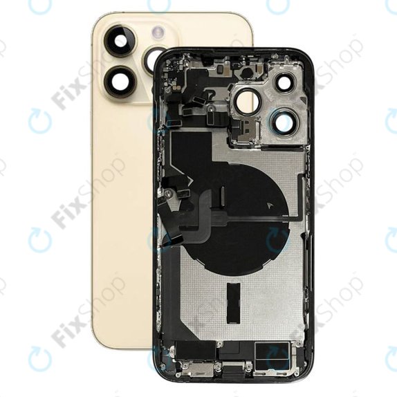 Apple iPhone 14 Pro Max - Zadnje ohišje z majhnimi deli (Gold)