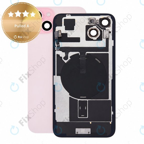 Steklo zadnjega ohišja za iPhone 15 Plus, Pink, Pulled A