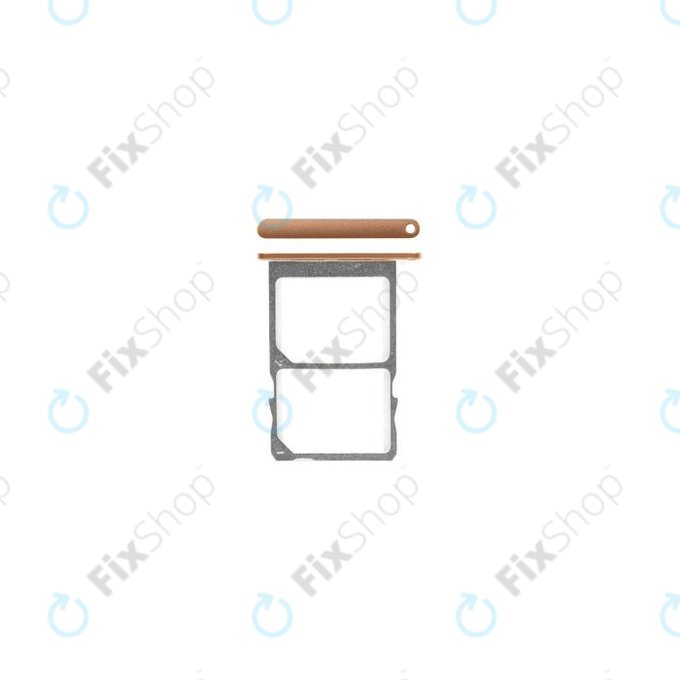 Nokia 3 - Reža za kartico SIM (Copper White) - MENE152006A Genuine Service Pack