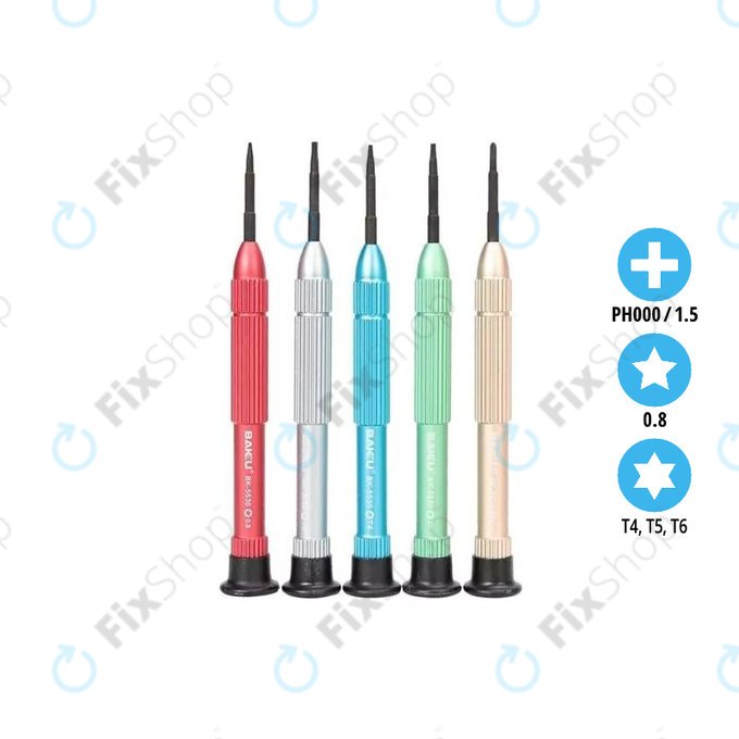 Baku BK-5530 - Set izvijačev za servis prenosnikov (5 kosov)