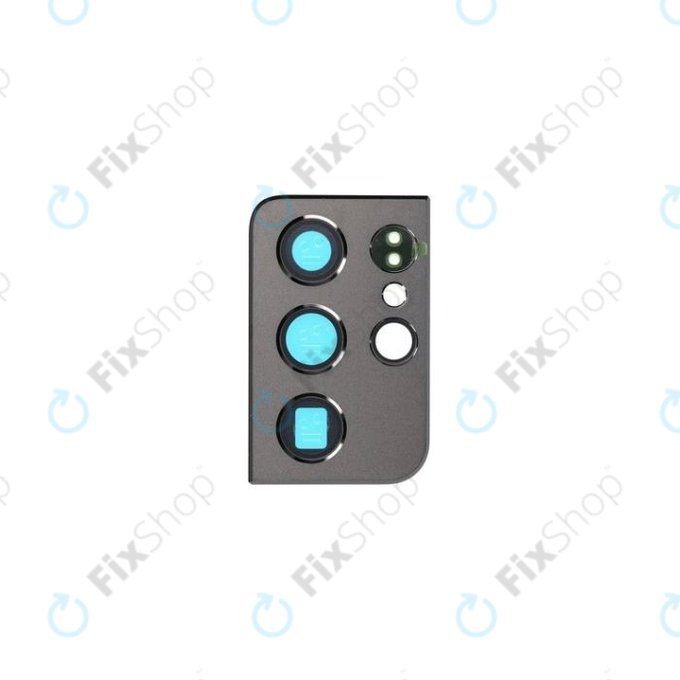 Samsung Galaxy S21 Ultra G998B - Stekleni okvir zadnje kamere (Phantom Black) - GH98-46265A Genuine Service Pack