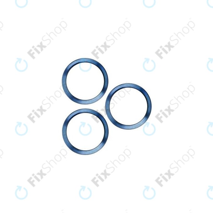 Apple iPhone 12 Pro - Stekleni okvir zadnje kamere (Blue) - 3 kosi