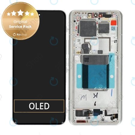 Xiaomi 14 Ultra - LCD zaslon + steklo na dotik + okvir (White) - 56000600N100 Genuine Service Pack