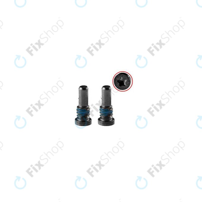 Apple iPhone 8, 8 Plus, SE (2020), SE (2022) - spodnji vijaki (Space Grey, Black)