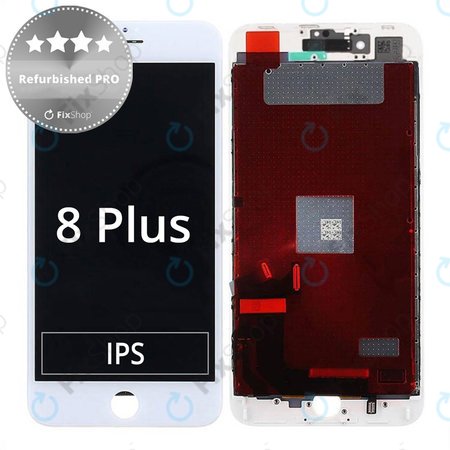 Apple iPhone 8 Plus - LCD zaslon + steklo na dotik + okvir (White) Refurbished PRO