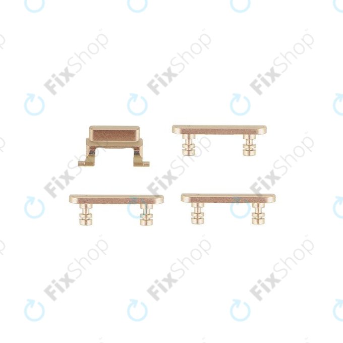 Apple iPhone 7 Plus - Komplet gumbov za glasnost + vklop + tihi način (Gold)