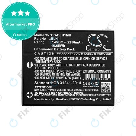 Baterija za Olympus E-M1, 2250mAh, Li-Ion, 7.4V, BLH-1, HQ