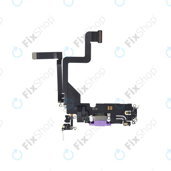 Apple iPhone 14 Pro - konektor za polnjenje + Flex kabel (deep purple)