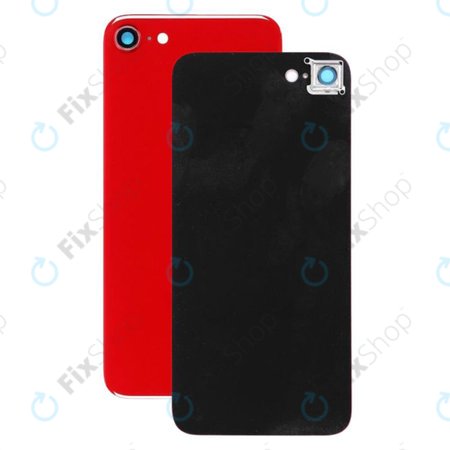 Apple iPhone 8 - Steklo zadnjega ohišja + steklo zadnje kamere (Red)