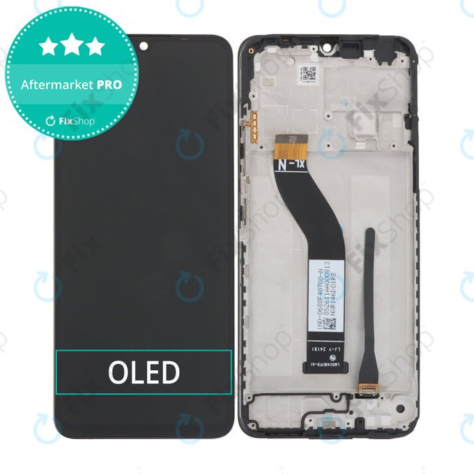 Xiaomi Redmi 14C 4G, Poco C75 - LCD zaslon + steklo na dotik + okvir (Midnight Black) OLED