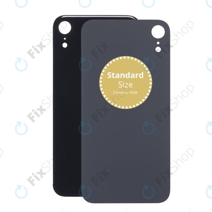 Apple iPhone XR - Steklo zadnjega ohišja (Black)