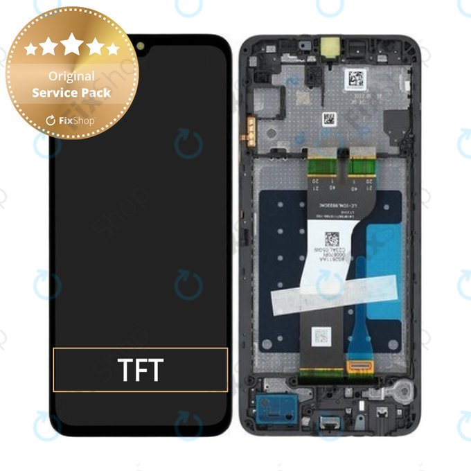 Samsung Galaxy A05s A057G - LCD zaslon + steklo na dotik + okvir (Black) - GH81-24364A, GH81-24365A Genuine Service Pack