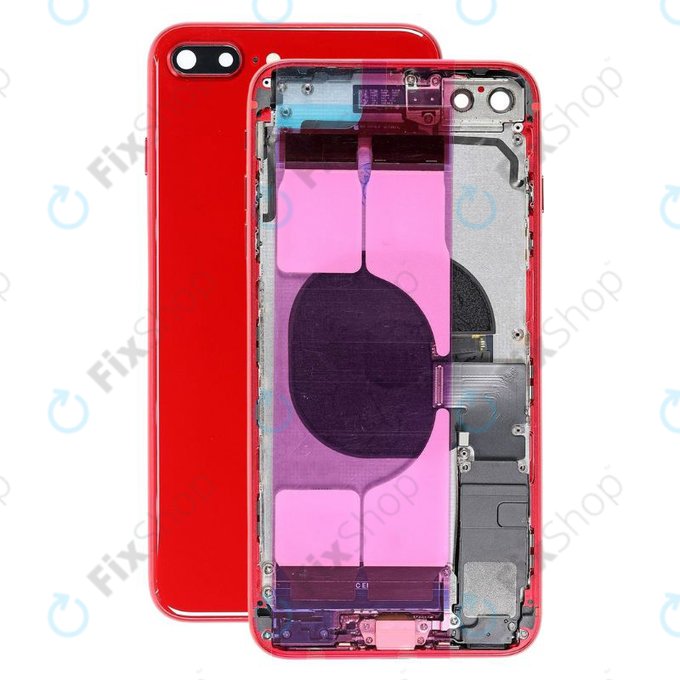 Apple iPhone 8 Plus - Zadnje ohišje z majhnimi deli (Red)