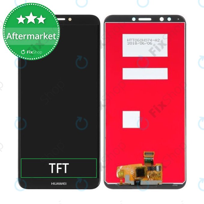 Huawei Honor 7C - LCD zaslon + steklo na dotik (Black) TFT