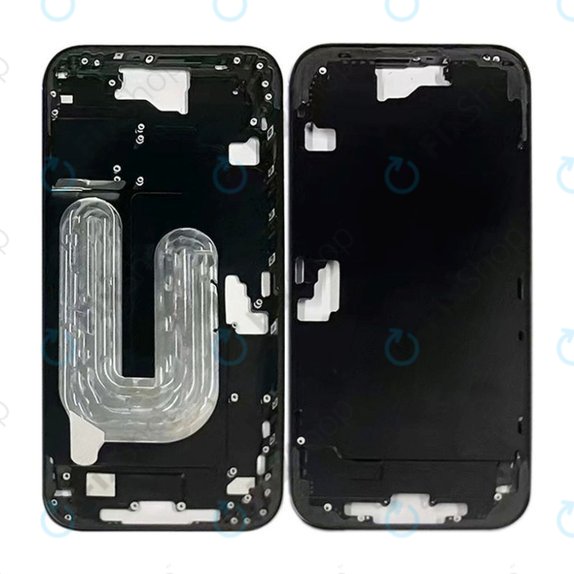 Apple iPhone 16 Plus - Srednji okvir + Gumbi za vklop + Glasnost (Black)