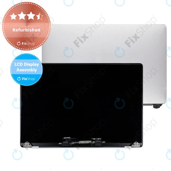 Apple MacBook Pro 15" A1707 (Late 2016 - Mid 2017) - LCD zaslon + sprednje steklo + pokrov (Silver) Refurbished