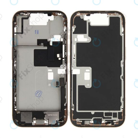 Apple iPhone 16 Pro - Srednji okvir + Gumbi za vklop + Glasnost (Desert Titanium)