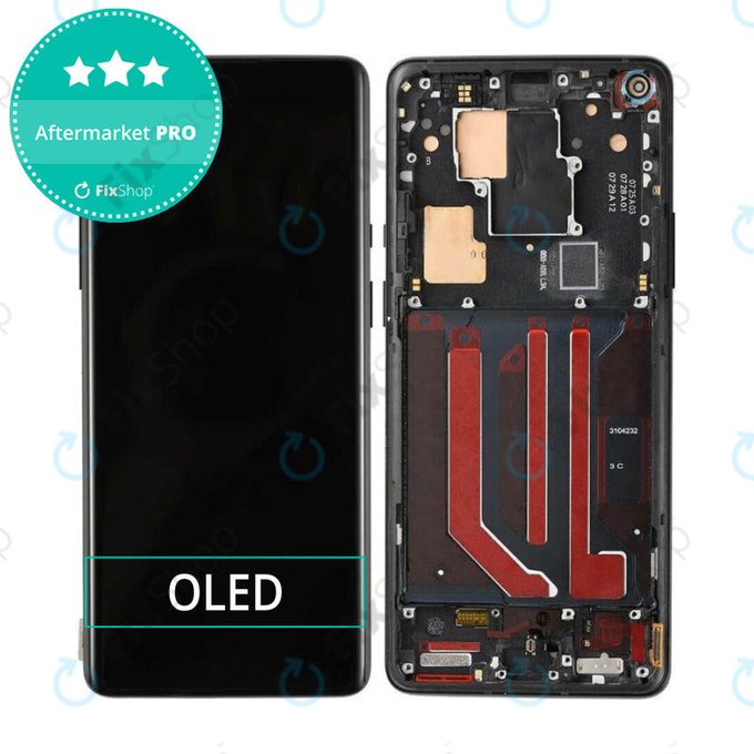 OnePlus 8 Pro - LCD zaslon + steklo na dotik + okvir (Black) OLED