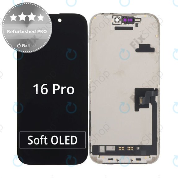 Apple iPhone 16 Pro - LCD zaslon + steklo na dotik + okvir Refurbished PRO